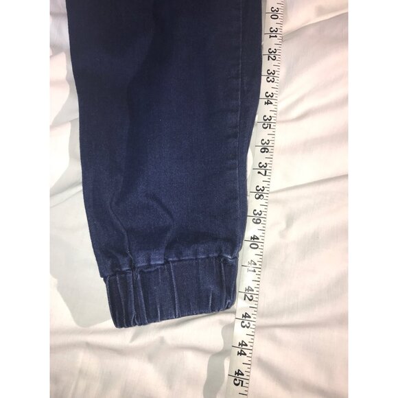 American Bazi Womens Dark Blue Oversized 6 Pocket Cargo Jogger Jeans - Picture 9 of 9